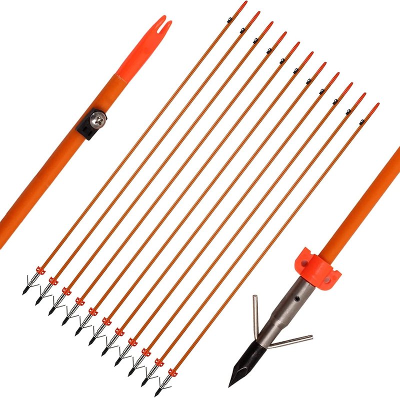 Bowfishing Reel Kit - Complete Archery Bow Fishing Set with Fiberglass Arrows | Durable Accessories for Anglers