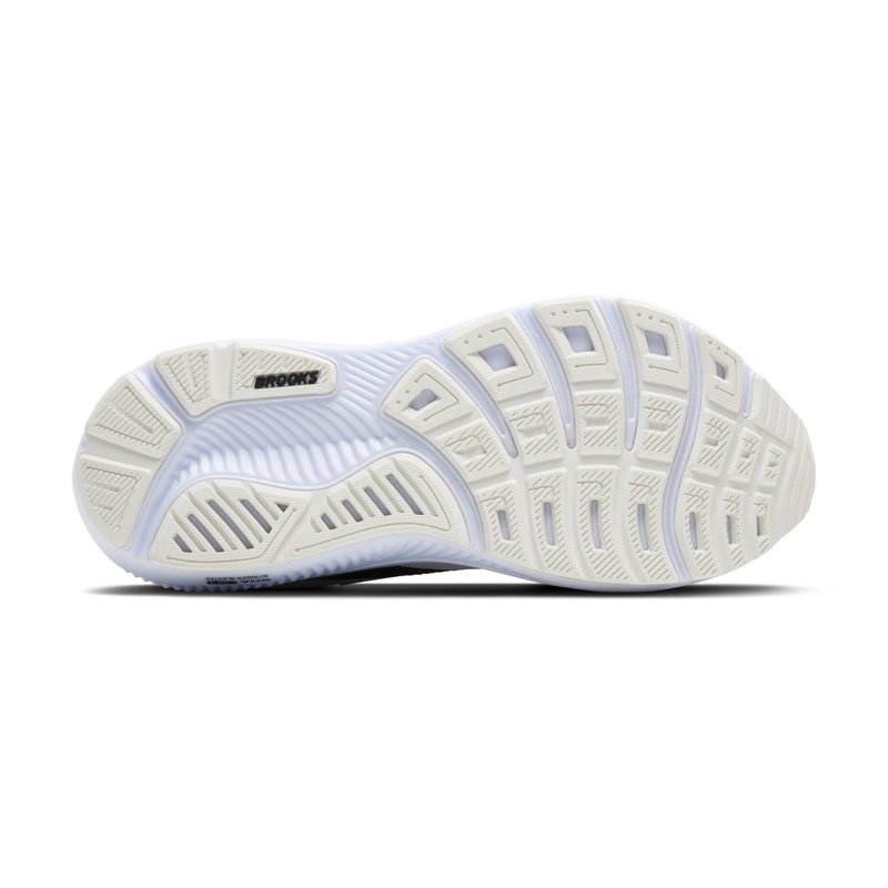 Brooks Women’s Ghost 17 Neutral Running Shoe - White/Black/Rose Gold - 7.5 Wide
