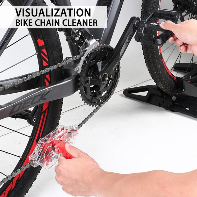 Senzz Bike Chain Cleaner Kit, Bicycle Chain Cleaning Brush Set with Gear Brush & Scrubber, Deep Clean Tool for Mountain, Road & BMX Bikes