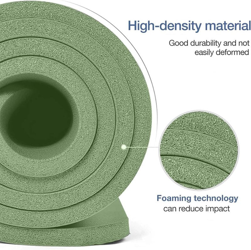 Thick Non-Slip Yoga Mat - Extra Cushioning for Comfort | Ideal for Home or Studio Use