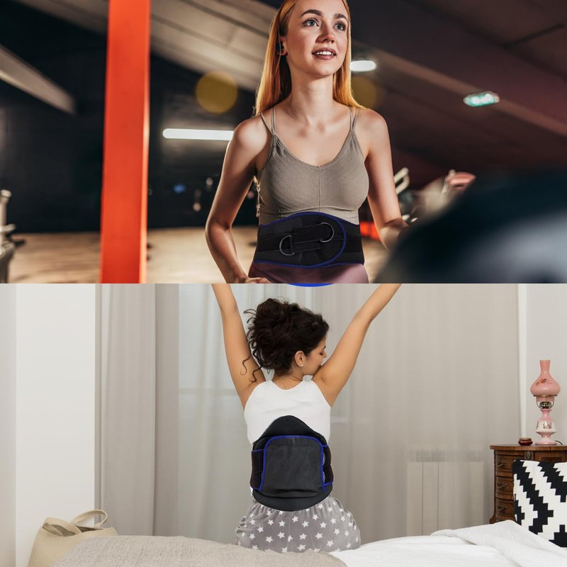 Mathgetin LSO Back Brace for Lower Back Pain, Dual Pulley System Lumbar Support Belt for Herniated Disc, Scoliosis, Sciatica, Adjustable Arch Back Support, Universal Size