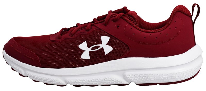 Under Armour Mens Charged Assert 10 Cardinal/Cardinal/White 12.5 Medium
