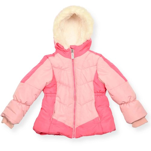 Arctic Quest Little Girls Bib Snow Pants and Ski Jacket Water-Resistant Snowsuit For Kids Winter Jacket For Girls, Pink Lemonade, 5-6