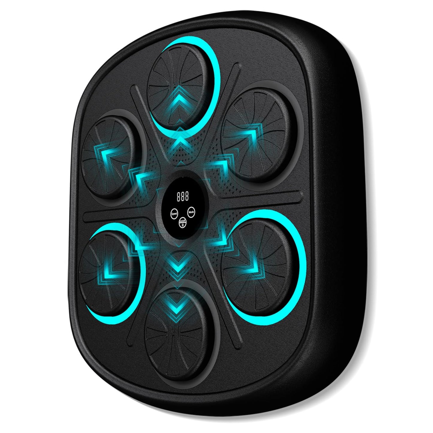 OurStarry Smart Music Boxing Machine for Adults and Kids, Wall Mounted Punching Trainer with Boxing Gloves, LED Electronic Target, 9 Modes and 9 Speeds, Home Gym Workout Equipment (Black 03)