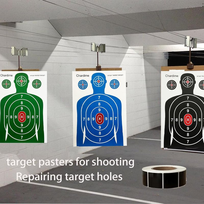 Target Pasters - 1 Inch Adhesive Stickers for Shooting Practice | 2000 Pieces for Range Targets