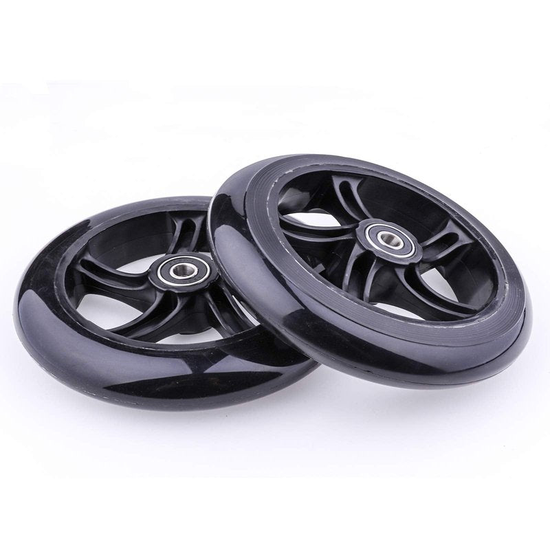 Wheelgoo 145mm PU Scooter Replacement Wheels Set for Stroller/ 3-Wheeled Swing Wiggle Scooter,2-Pack