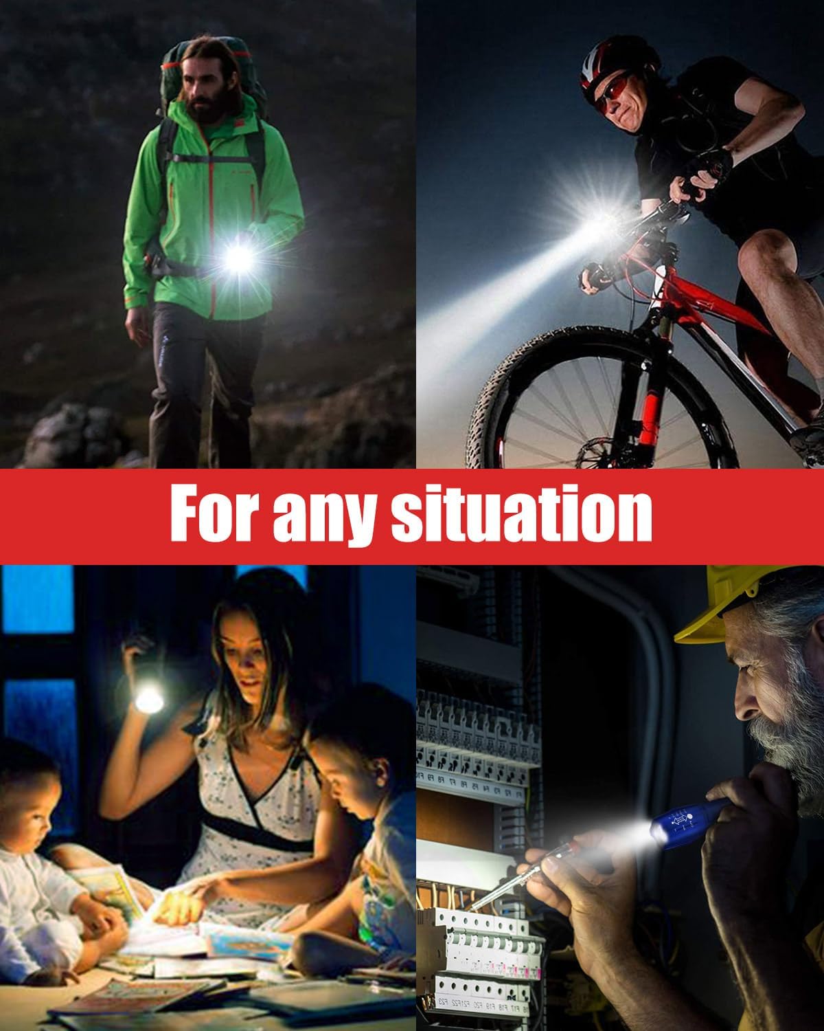 Victoper LED Flashlight 2 Pack - Bright Tactical Torch with 5 Modes | Waterproof & Zoomable for Outdoor Adventures