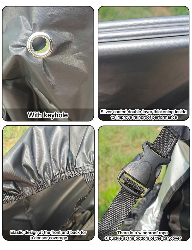 Electric Scooter Cover, Universal Scooter Cover, Waterproof Sun, Tear Proof Night Reflective and Lock-Holes&Storage Bag for With Seat or Without Foldable Kick Scooter(Without Seat,57"(L)x45"(H))