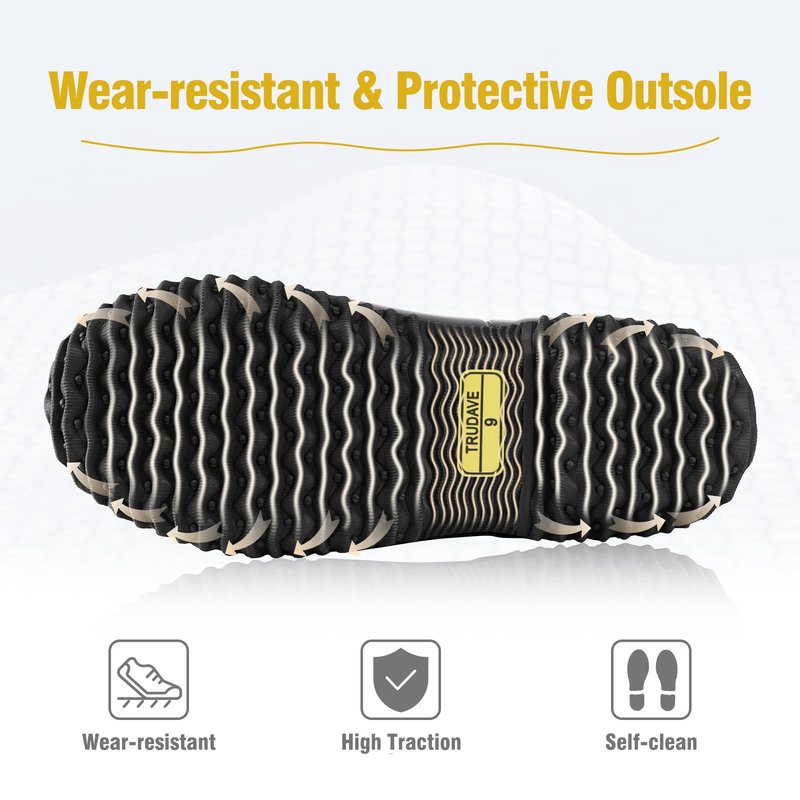 Trudave Rubber Boots for Women, Mid Calf Rain Boots, Womens Waterproof Boots, Neoprene Insulated Outdoor Work Mud Boots for Hunting Farming Gardening Fishing, Chicken, Size 6
