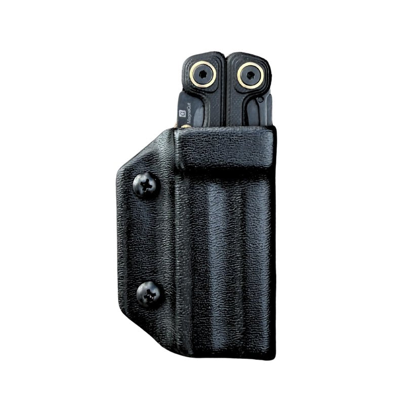 Clip & Carry Kydex Multitool Sheath for LEATHERMAN Wave Alpha - Made in USA - Multi Tool Sheath Holder Cover Belt Pocket Holster - Multi-Tool not Included (Black)
