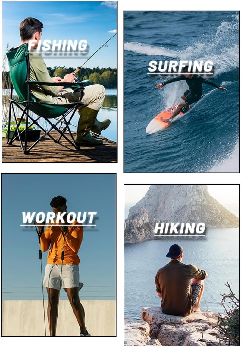 Men's Long Sleeve Athletic Shirts - UPF 50+ UV Sun Protection for Hiking & Running | Rash Guard
