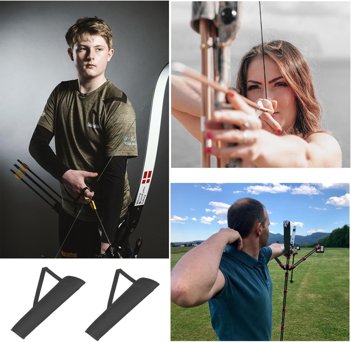 Archery Arrow Quiver Backpack - Adjustable Hip Holder for Bow Hunting & Target Practice | Durable & Lightweight
