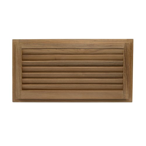 Whitecap Teak Louvered Insert for Cutout, 17 x 8 3/8"