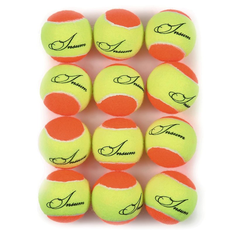 INSUM Tennis Balls, 75% Low Pressureless Tennis Balls for Beginners, Made of Premium Durable Felt, Idea for Little Beginner Practice