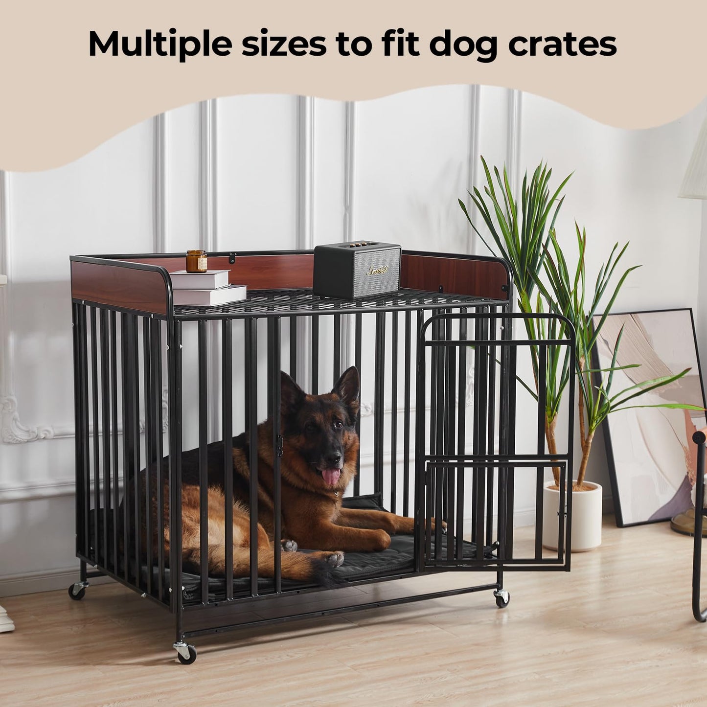 Couzssyhi Chew Proof Indestructible Dog Crate Pad,Medium (22"x35")