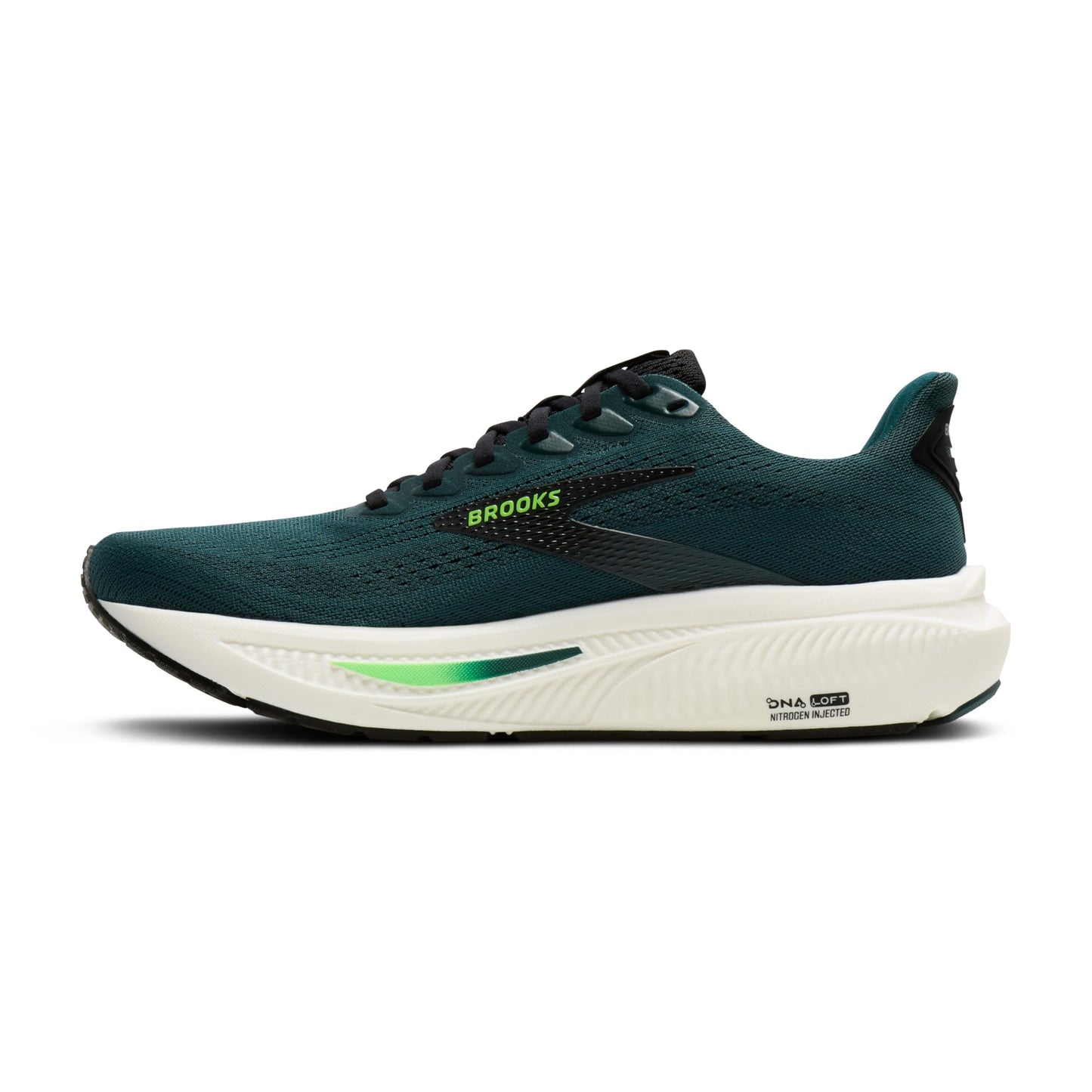Brooks Men's Ghost 17 Trainers, Atlantic Deep Black Green, 8 US