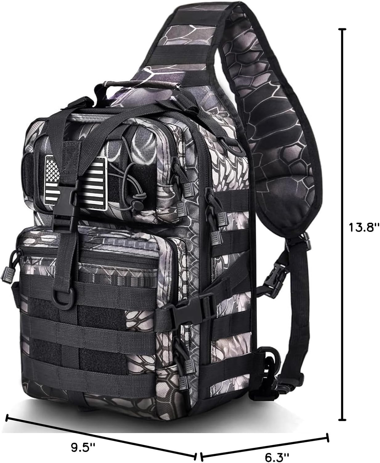 Tactical Sling Bag - Military Rover Shoulder Backpack for EDC | Molle Assault Design