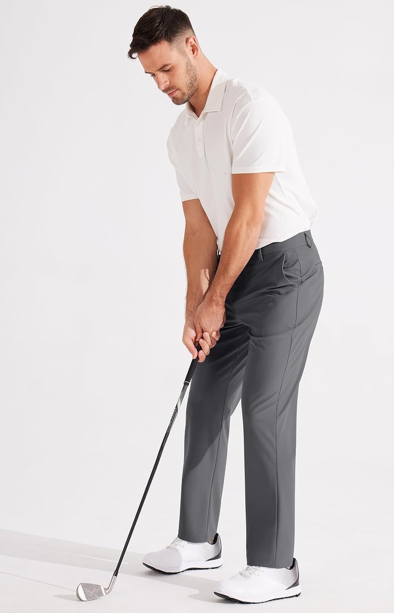 Libin Men's Golf Pants - Classic Fit Stretch Casual Dress Pants | Lightweight with Pockets, Sizes 29-33