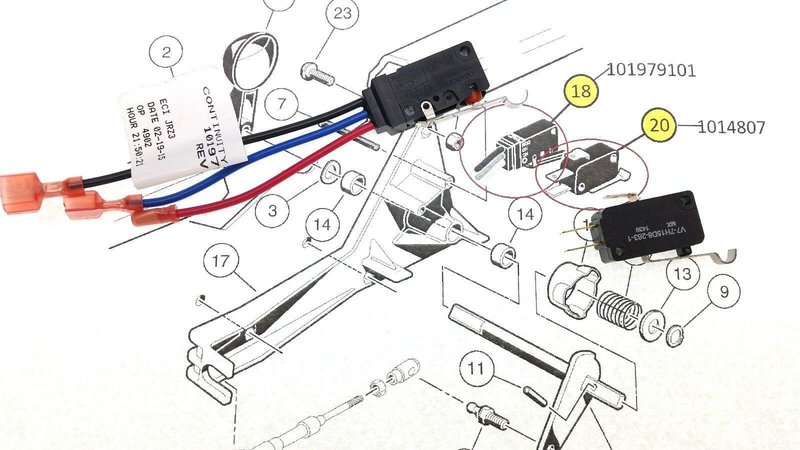 Golf Club Car Forward Reverse Micro Switch Fits DS Gas/Electric 1999 Current 101979101