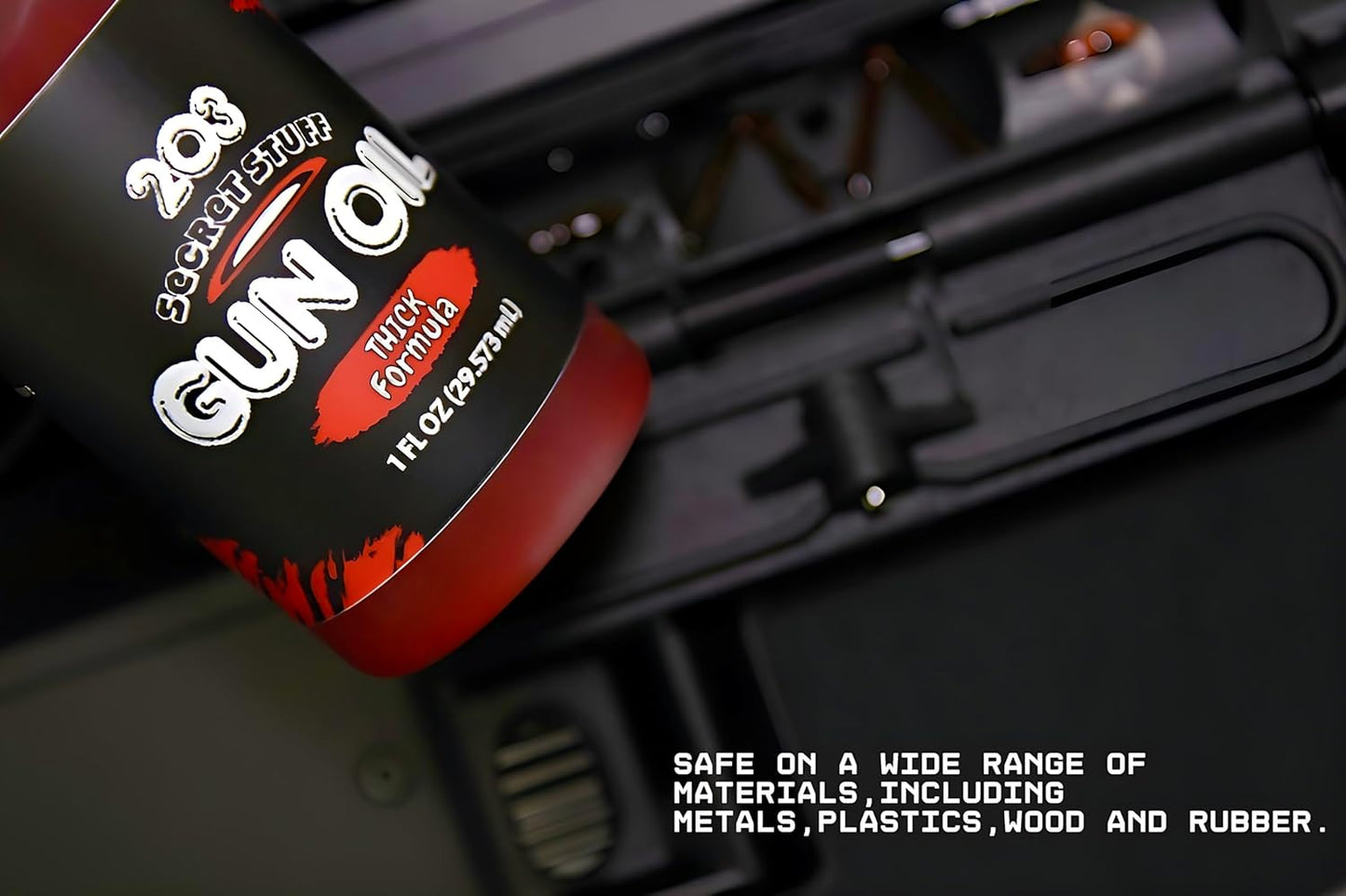 High-Performance Gun Oil - Thick High Viscosity Formula | Extreme Temperature Resistant, 1 oz Needle Oiler
