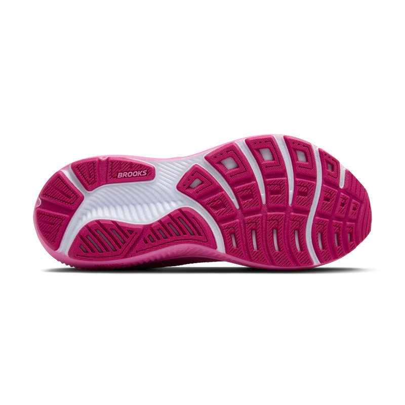 Brooks Women’s Ghost 17 Neutral Running Shoe - Pink/Fuchsia/Gold - 6.5 Medium