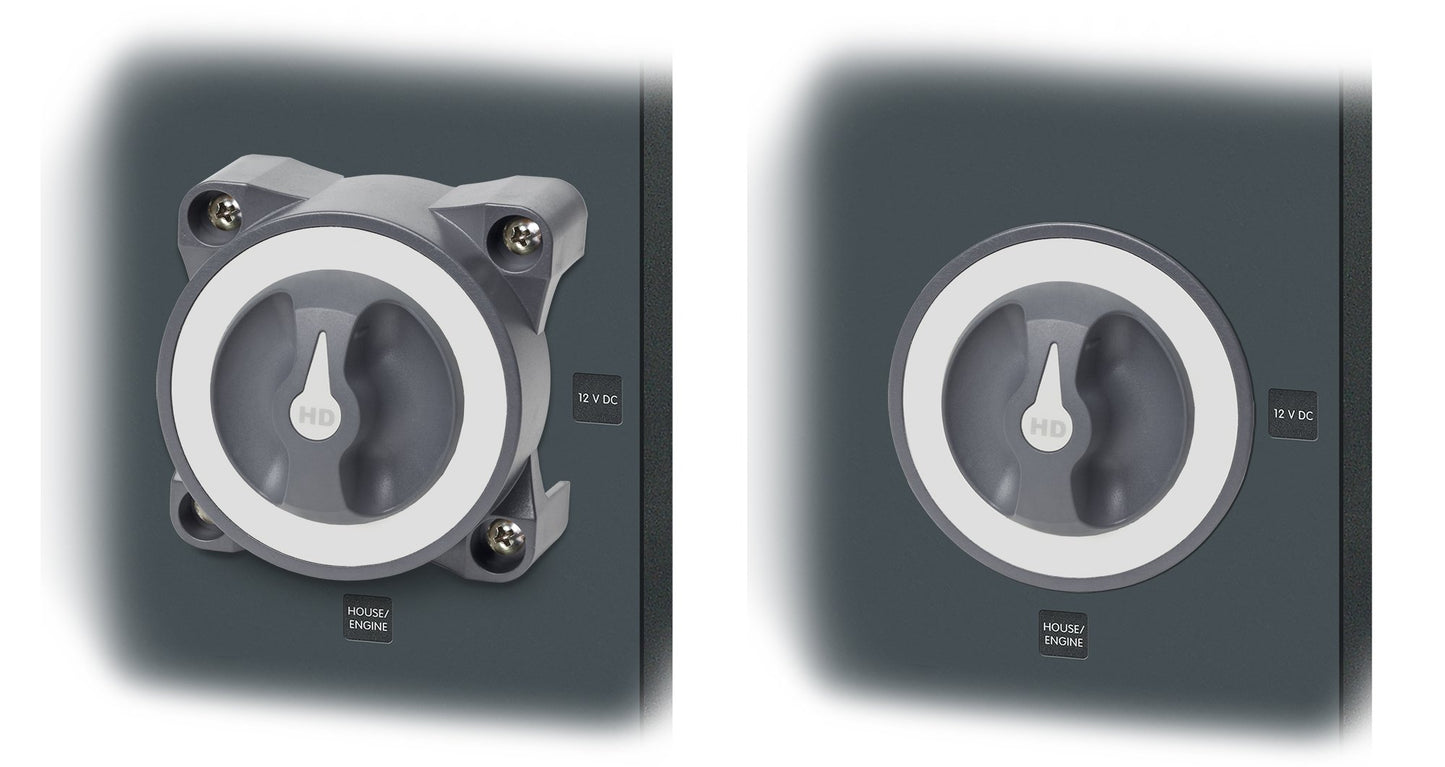 Blue Sea Systems 3001 Heavy Duty Battery Switch with Alternator Field Disconnect, On-Off, Beige