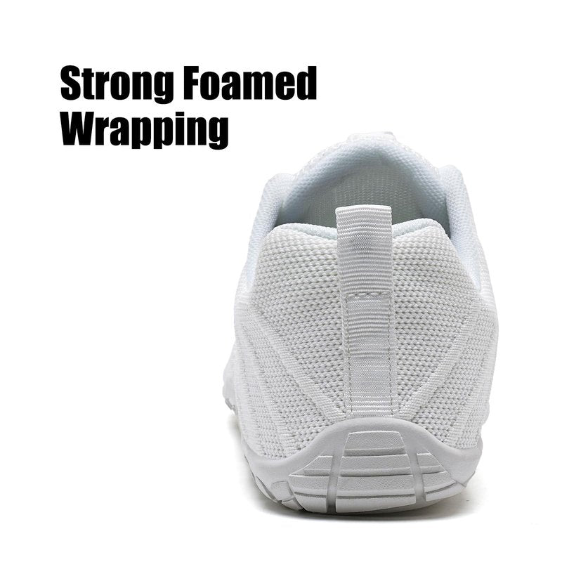 WateLves Water Shoes Women Men Anti Slip Barefoot Wide Toe Beach Breathable Walking Shoes Minimalist Zero Drop Sneakers for Beach Travel Hiking(B-White,42)