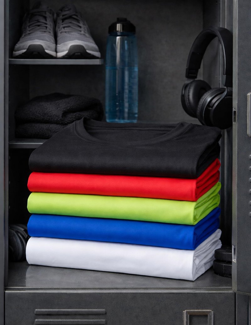 5 Pack Men’s Active Quick Dry Crew Neck T Shirts | Athletic Running Gym Workout Short Sleeve Tee Tops Bulk (Edition 7, X-Large)