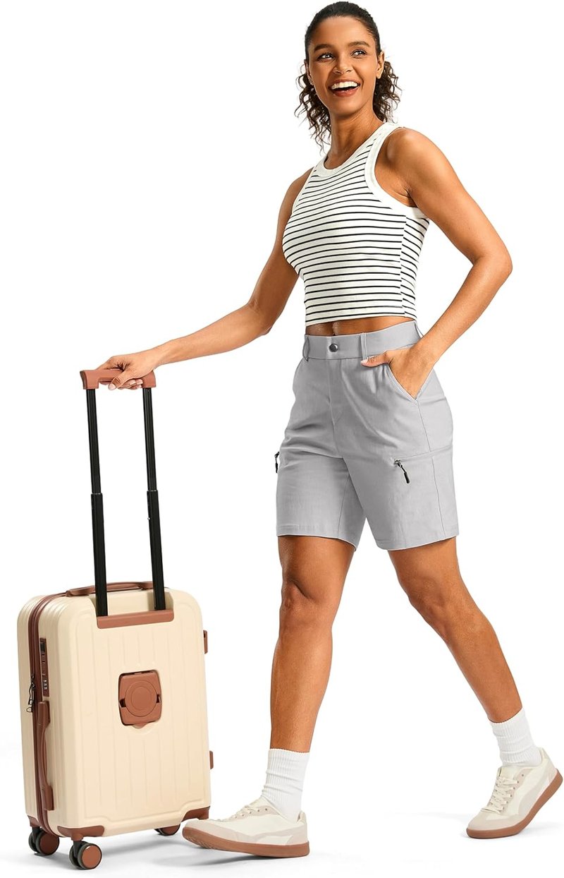 Women's Quick Dry Hiking Cargo Shorts - Lightweight Summer Travel Shorts with Pockets | 7-Inch