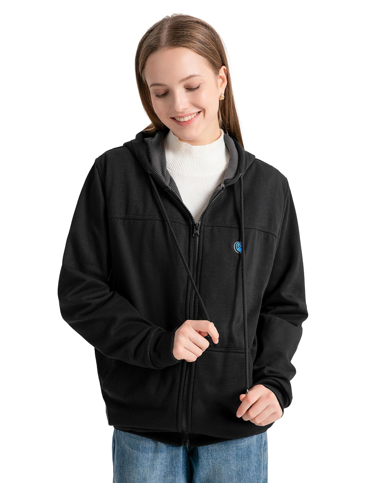ANTARCTICA GEAR Heated Hoodie Sweater for Men Women, with 12V Battery Pack, Heated Sweatshirt Work Jacket