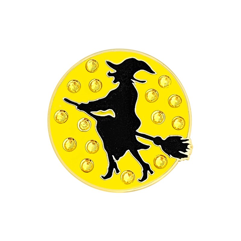 Navika Witch Crystal and Glitz Ball Marker with Hat Clip