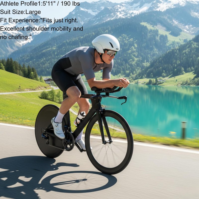 Lo.gas Men's Triathlon Suits,High Elasticity Breathable Quick-Drying Trisuit Race Skinsuits Cycling Swimskin Bike Swim Run Gray XX-Large