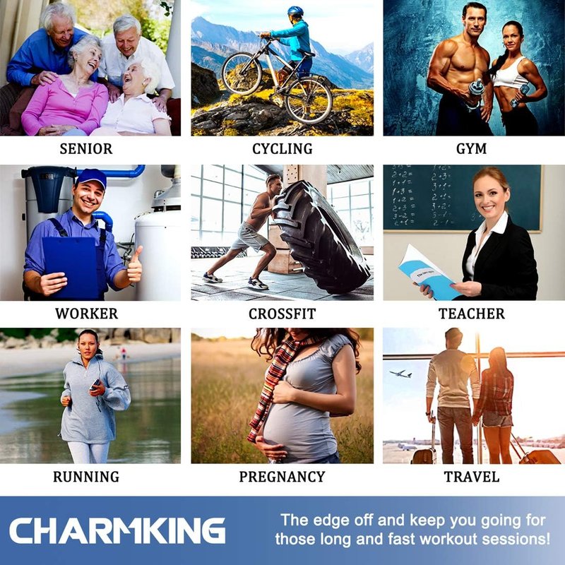 Compression Socks for Women & Men - 15-20 mmHg Circulation Support | 8 Pairs for Athletic Cycling