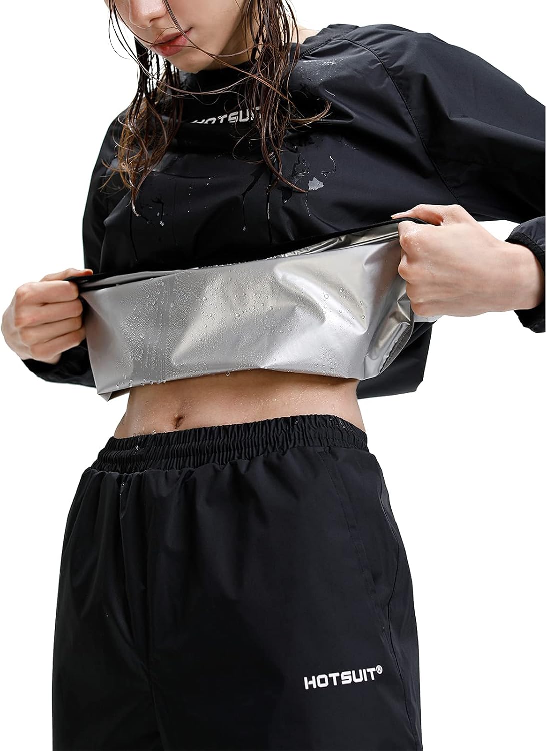 Sauna Suit for Women - Durable Gym Workout Jacket & Pants | Sweat-Enhancing Fitness Gear
