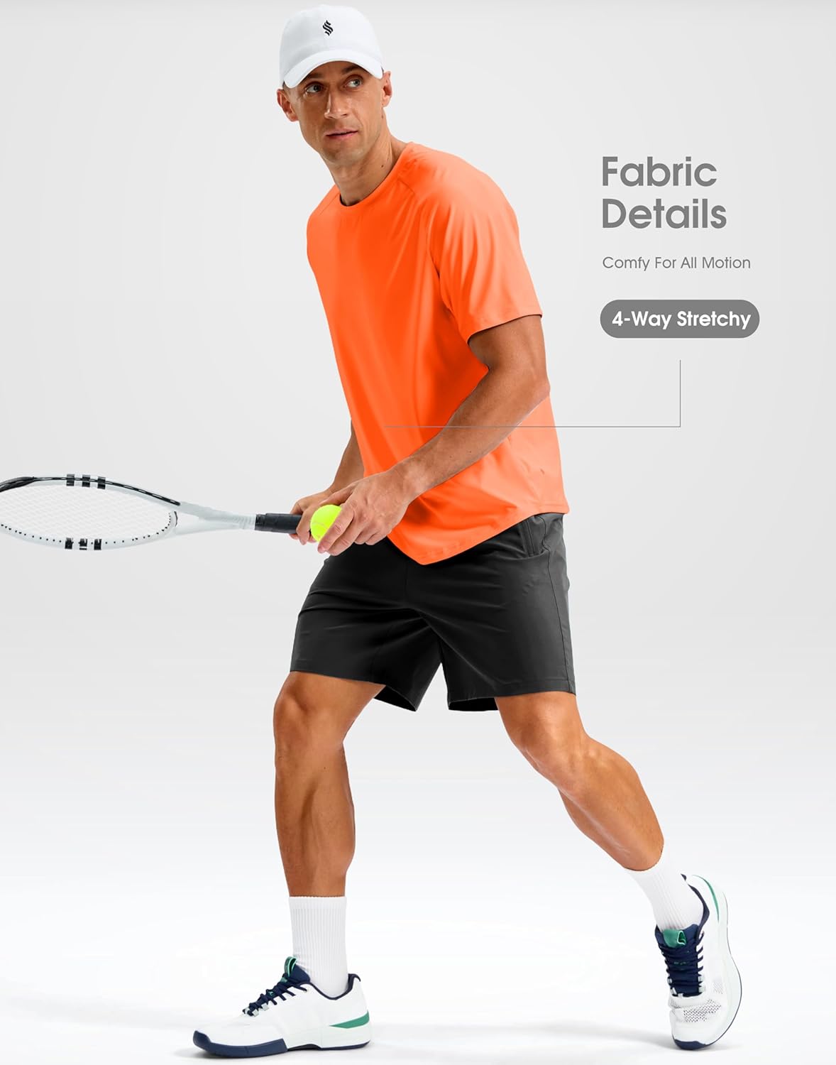 Mens Workout Shirts - Quick Dry Athletic Running T-Shirts | Short Sleeve Moisture-Wicking Gym Tees