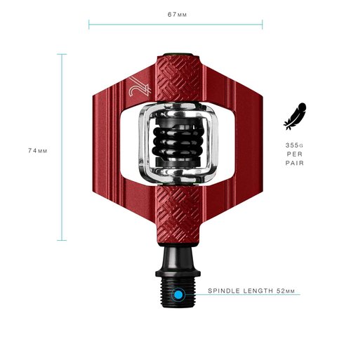Crankbrothers MTB Pedals Candy 2 Red