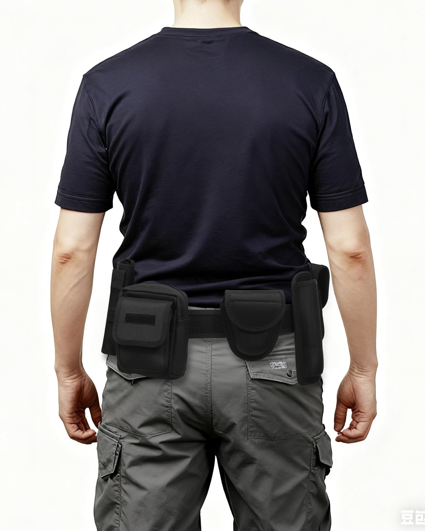 BittPicc 8 in 1 Police Tactical Belt Security Guard Belt Versatile Military Utility Belt Modular Equipment System Molded Duty Belt Set for Law Enforcement