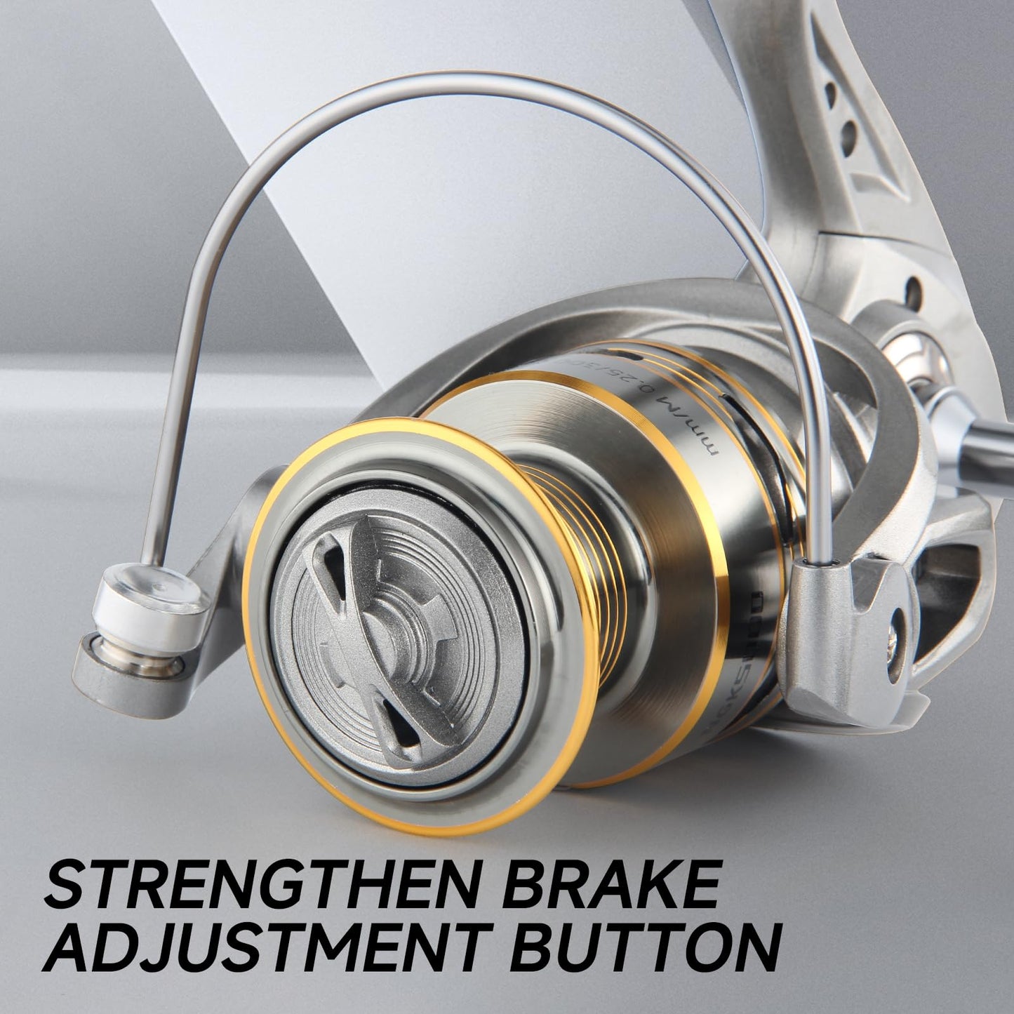 HAUT TON Spinning Reel 8000/9000/10000/12000/14000,6+1BB Metal Surf Fishing Reels,4.8:1 Gear Ratio 55lbs Drag Heavy Long Casting Inshore Saltwater Monster Fish (HT-NGK, 4000)