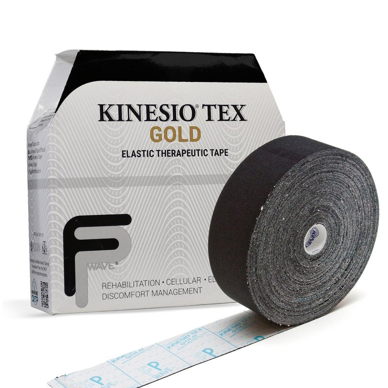 Kinesio Tex Gold FP Kinesiology Tape, 2" x 34 yds, Black, Roll,24-4883