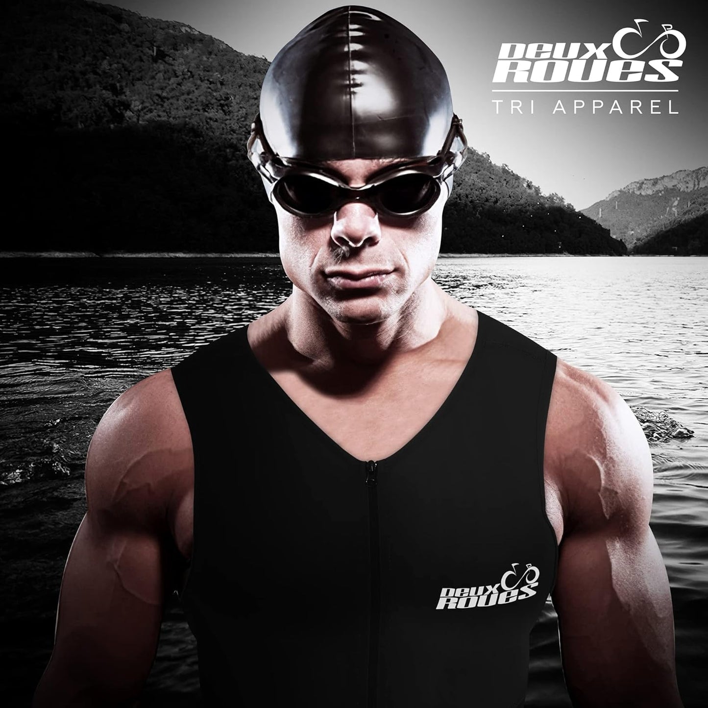 Youth Triathlon Suit for Kids | Sleeveless Cycling Skin Suit - Includes Race Bib Belt