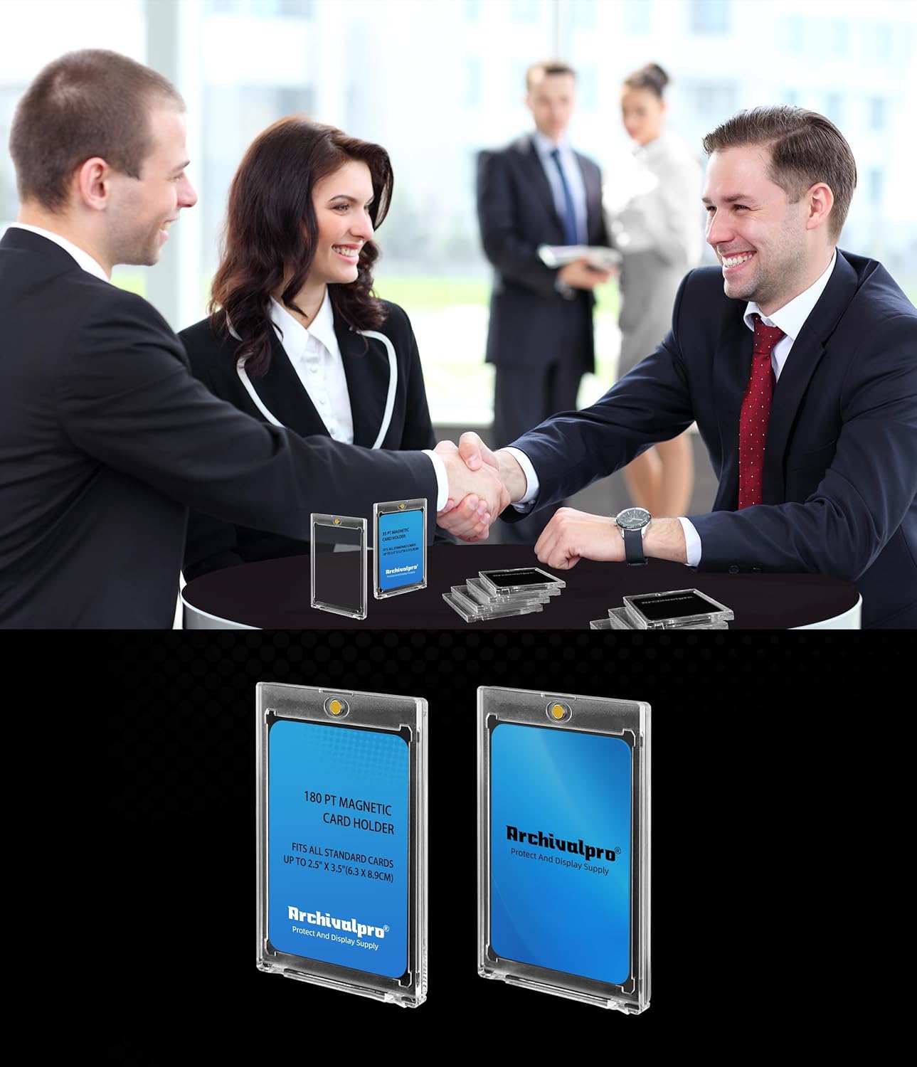 Magnetic Card Holder - Anti-UV Hard Acrylic for Trading & Baseball Cards | 1PC