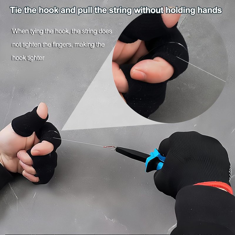 Fishing Gloves with Magnet Release - Professional 2-Piece Set for Handling, Catching & Cleaning Fish