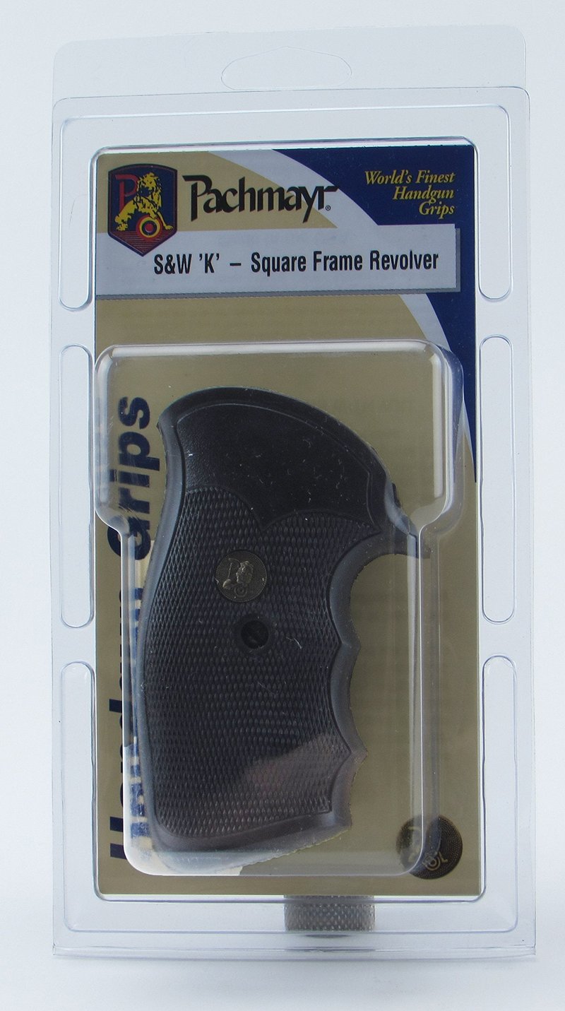 Pachmayr 03264 Gripper Grips, S&W K & L Frame Square Butt , Black