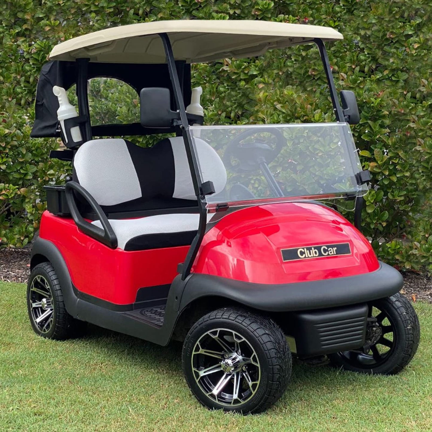 TechInovat Club Car Precedent Windshield (2004-Up), Golf Cart Tinted/Smoke Windshield for Club Car Precedent/Tempo/Onward with 2004-Up Models