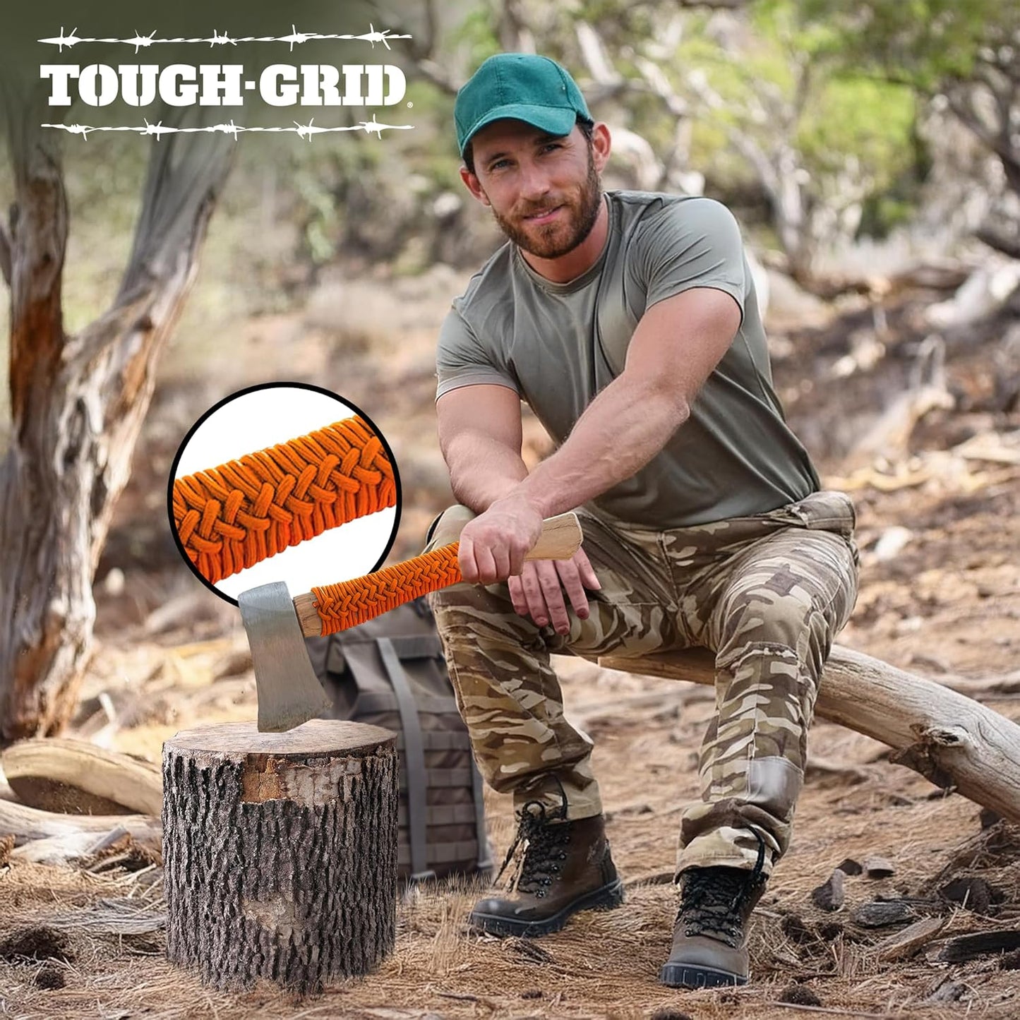 TOUGH-GRID 550 Paracord Rope - Durable Nylon Survival Cord for Camping & Tactical Gear | Made in USA