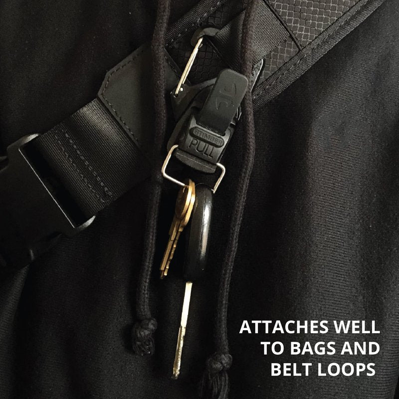 8TIMBER Terra Clip Magnetic Quick Release Keychain - Effortless Carabiner Alternative for Stylish Key Management Anywhere with Quick and Easy Magnetic Tab, Carabiner and Magnetic Clip in One