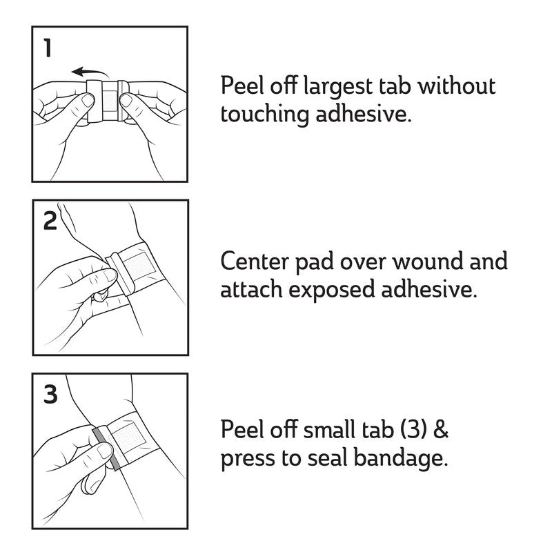 Curad Waterproof Bandage Variety Pack, 3 Styles Included; Assorted Size, 120 Bandages