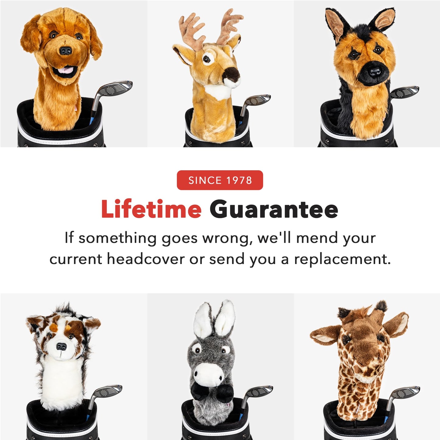 Daphne's Headcovers Donkey Driver Headcover Premium Driver Headcovers Funny Golf Club Covers Stylish Protection for Your Clubs Men's Golf Gear Driver Headcover for Men and Women