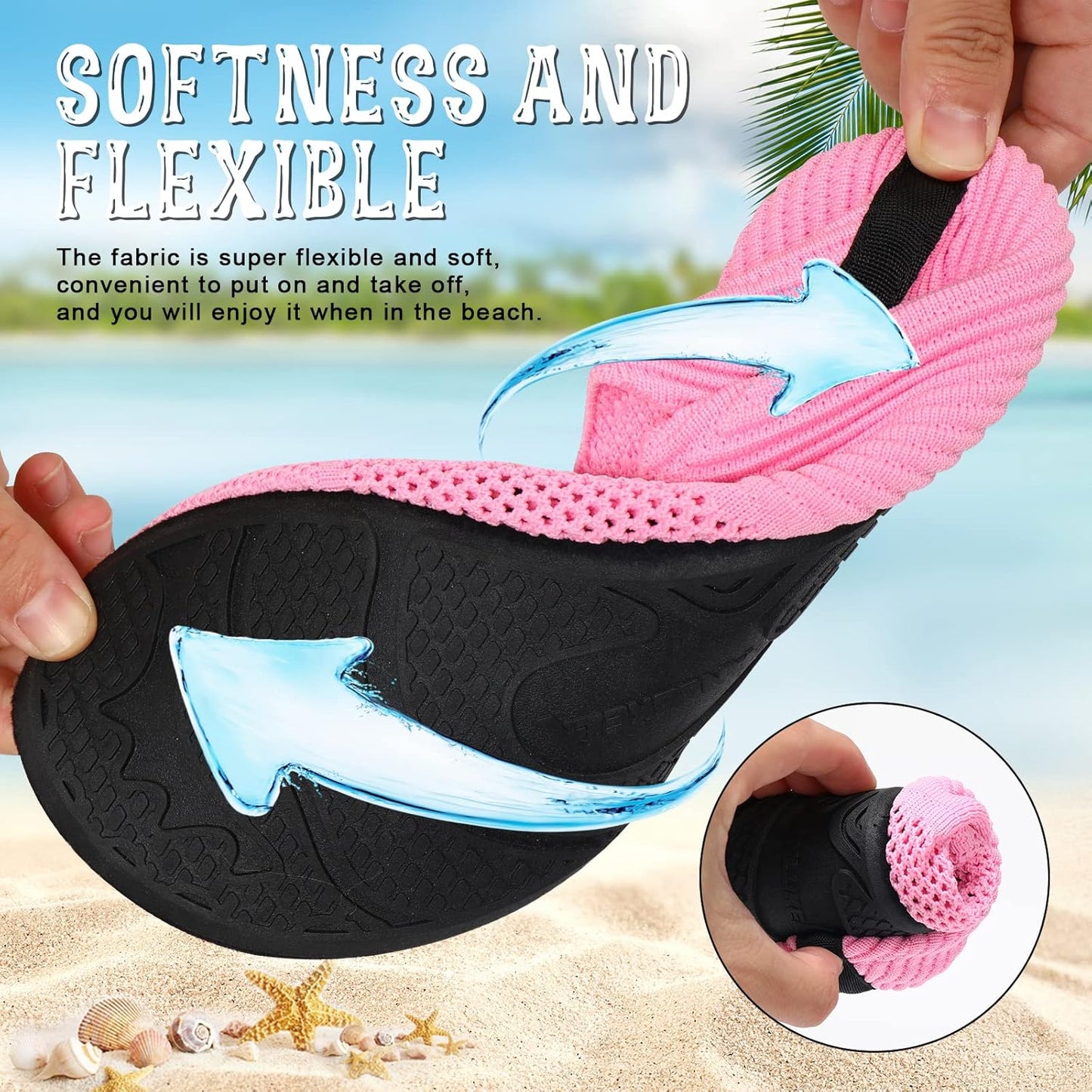 Water Shoes for Women & Men - Barefoot Quick-Dry Aqua Socks for Beach, Swim & Surf | Lightweight & Comfortable