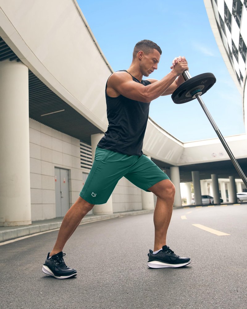 G Gradual Men's Athletic Running Shorts with Zipper Pockets Quick Dry 7"/ 5"/ 9" Workout Gym Shorts for Basketball Hiking(Rainforest Green,9XL-New)